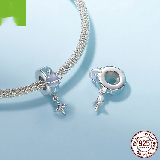 DIY Beaded Bracelet Accessories S925 Sterling Silver Beads