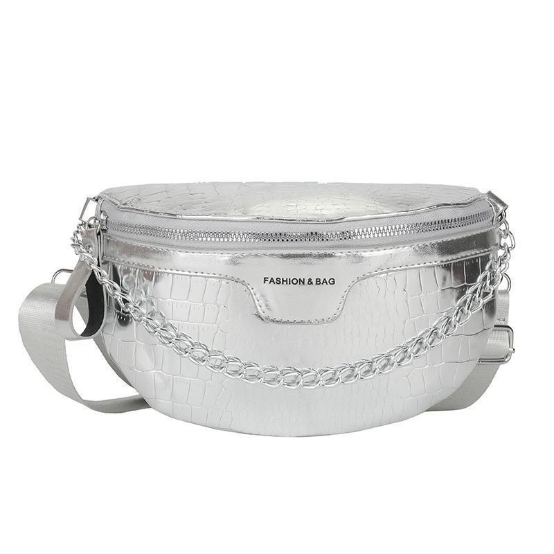 Borsa a tracolla da donna alla moda in PU con motivo in pietra, borsa a tracolla monospalla, borsa a tracolla abbinata, borsa a tracolla