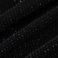 Langärmlige, hochgeschlossene, rückenfreie One-Shoulder-Hose für Damen