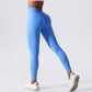 Schlanke Yoga-Fitnesshose, atmungsaktiv, schnelltrocknend, Leggings, Pfirsich, Hüftlifting-Hose für Damen