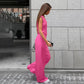 Completo due pezzi con gilet e pantaloni corti da donna