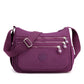 Nylon Cloth Multilayer One Shoulder Bag Lightweight Simple Casual Messenger Bag