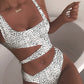 Solid Color One-piece Swimsuit Solid Color One-piece Bikini