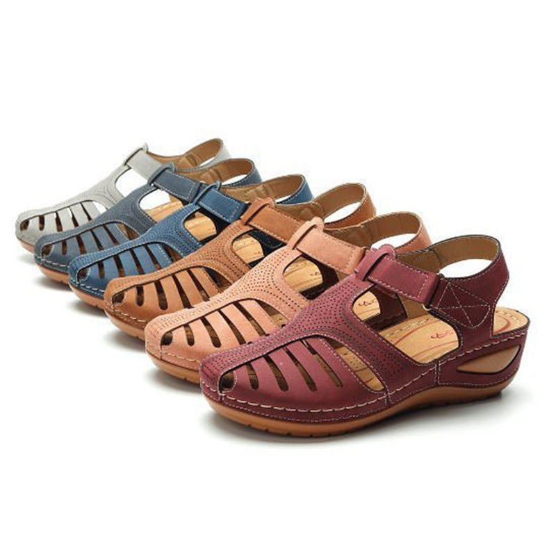 Wedges Sandals Summer Women's Round Toe Roman Shoes