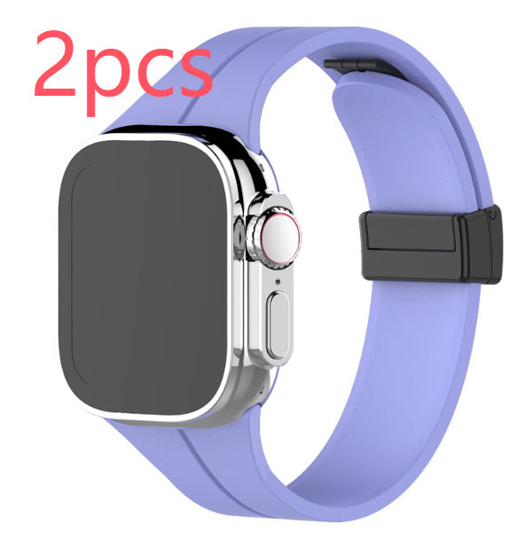 Folding Buckle Strap Sports Silicone Butterfly Buckle Strap