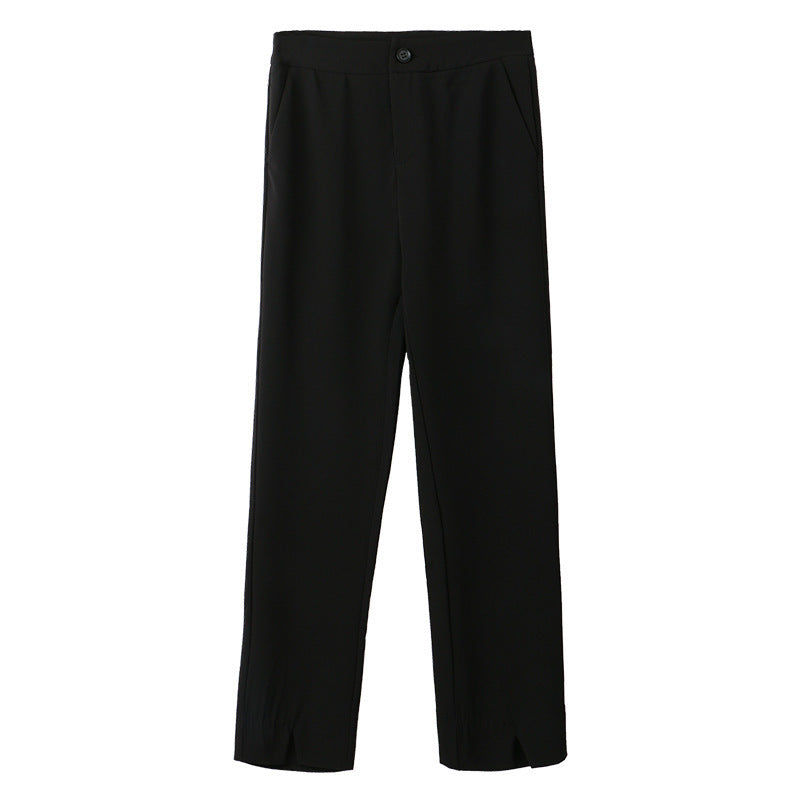 Women's Temperament And Fashionable Slit Pencil Pants