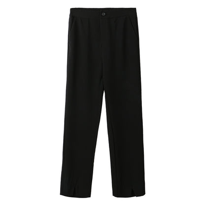 Women's Temperament And Fashionable Slit Pencil Pants