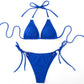 Sexy Bikini Set Summer Side Tie Thong Bandage Style Swimsuit Womens Clothing