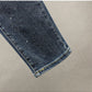 Jeans larghi da donna in cotone elasticizzato a vita alta snellenti con strass caldi