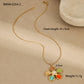 Bunter Opal Hammered Flower Ohrringe Anzug