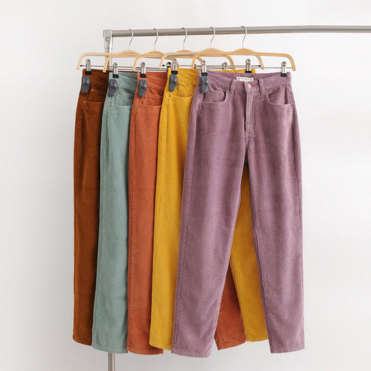 European and American style spring and summer women's new wholesale loose Macarons light heart trousers