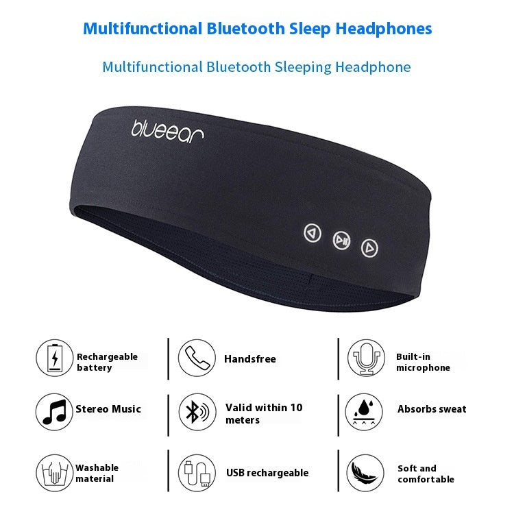 Fascia per capelli con fascia per capelli con Bluetooth wireless per sport all'aria aperta, assorbente del sudore, fascia per capelli ombreggiante per yoga