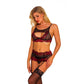 Two-tone lace lingerie