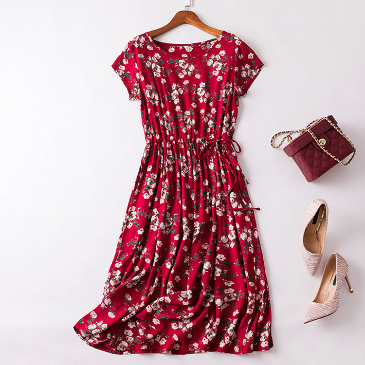 Cotton silk dress