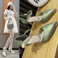 Fashionable Metal Pointed Pearl Women's Satin Flower High Heels