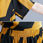Cotton And Linen Suit Middle-aged Women's Short-sleeved Harem Pants