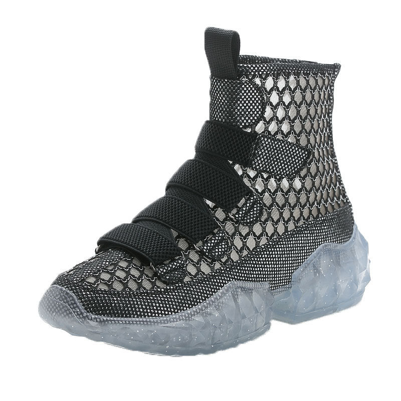 Hohlstiefel mit Klettverschluss