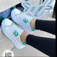 Scarpe con plateau da donna Scarpe bianche con lacci