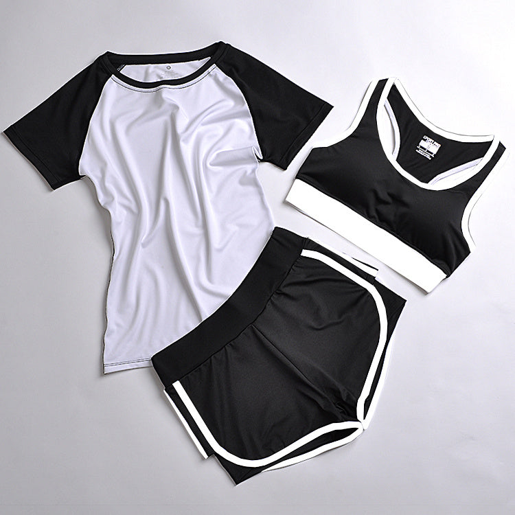 Abbigliamento yoga completo sportivo a tre pezzi