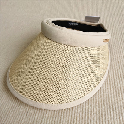 Women's Linen Composite Sunshade Empty Top Hat