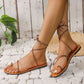 Casual Platform Women's Plus Size Toe Ring Sandals