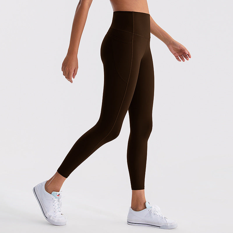 Outdoor Sports High Waist Hip Lift Fitness Running Tight Breathable Sports Pants