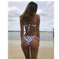 Nuovo costume da bagno flash a righe multicolor