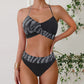 Lace Up Bikini Two-piece Set Swimsuit For Women