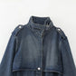 Women's Classic Style Fashion Loose Denim Trench Coat