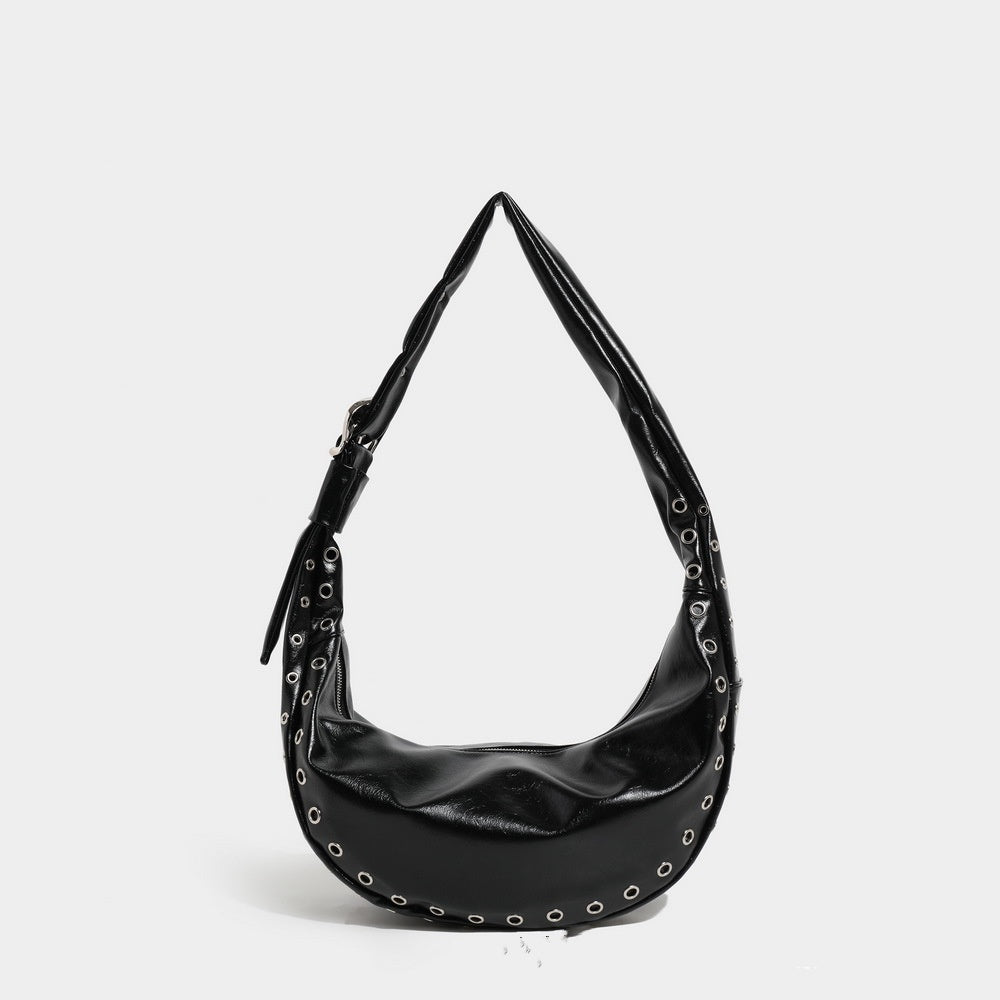 Borsa a tracolla retrò grande capacità, monospalla, sottobraccio, stile gnocco