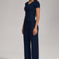 Women's Casual Sports Two-piece Set With V-neck Button