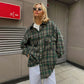 Fashion Personality Plaid Shirt For Women