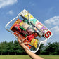 Snack Storage Bag Transparent Pvc Zipper Embroidery Lettered Make-up Bag