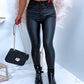 Style New Black Leather Tights