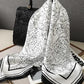 Artificial Silk Striped High-grade Korean Style Stylish Beach Arm Bag Silk Scarf
