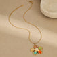 Bunter Opal Hammered Flower Ohrringe Anzug