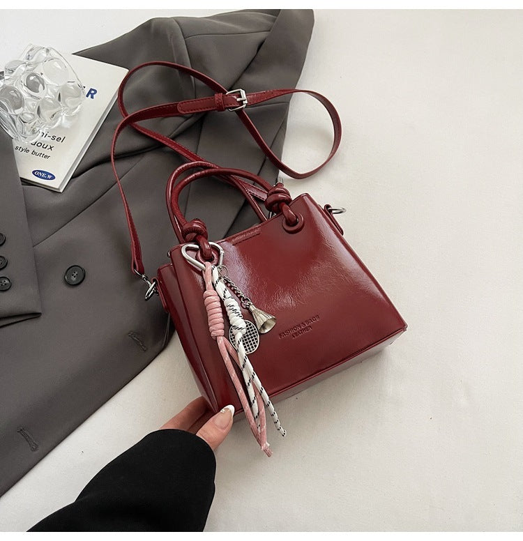 Damen Messenger Bag Mode Tragbare One-Shoulder Bucket Bag
