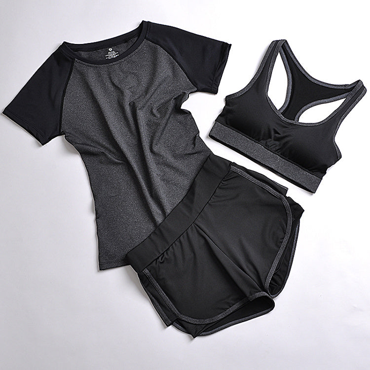 Abbigliamento yoga completo sportivo a tre pezzi