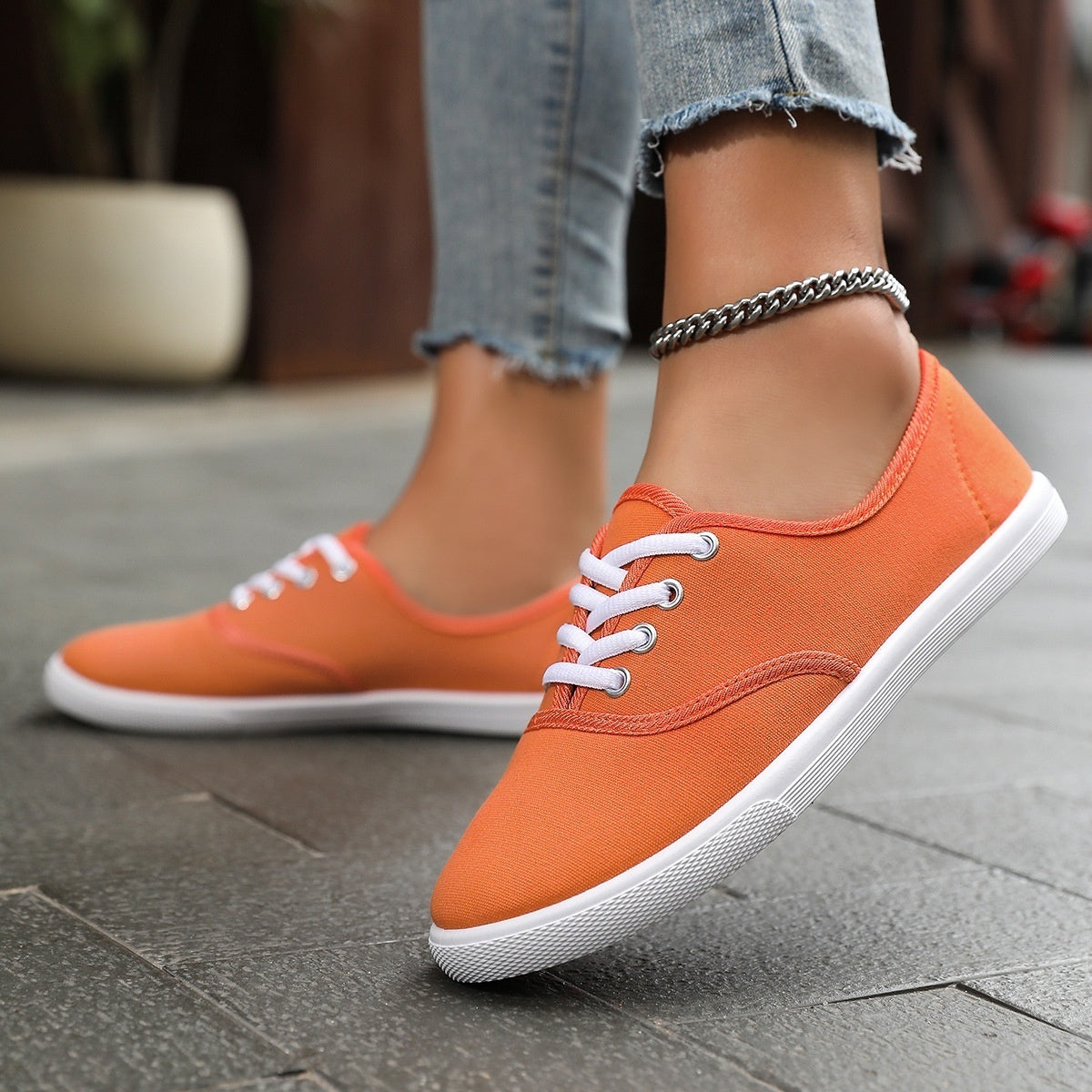 Scarpe da corsa da donna, bianche, solide