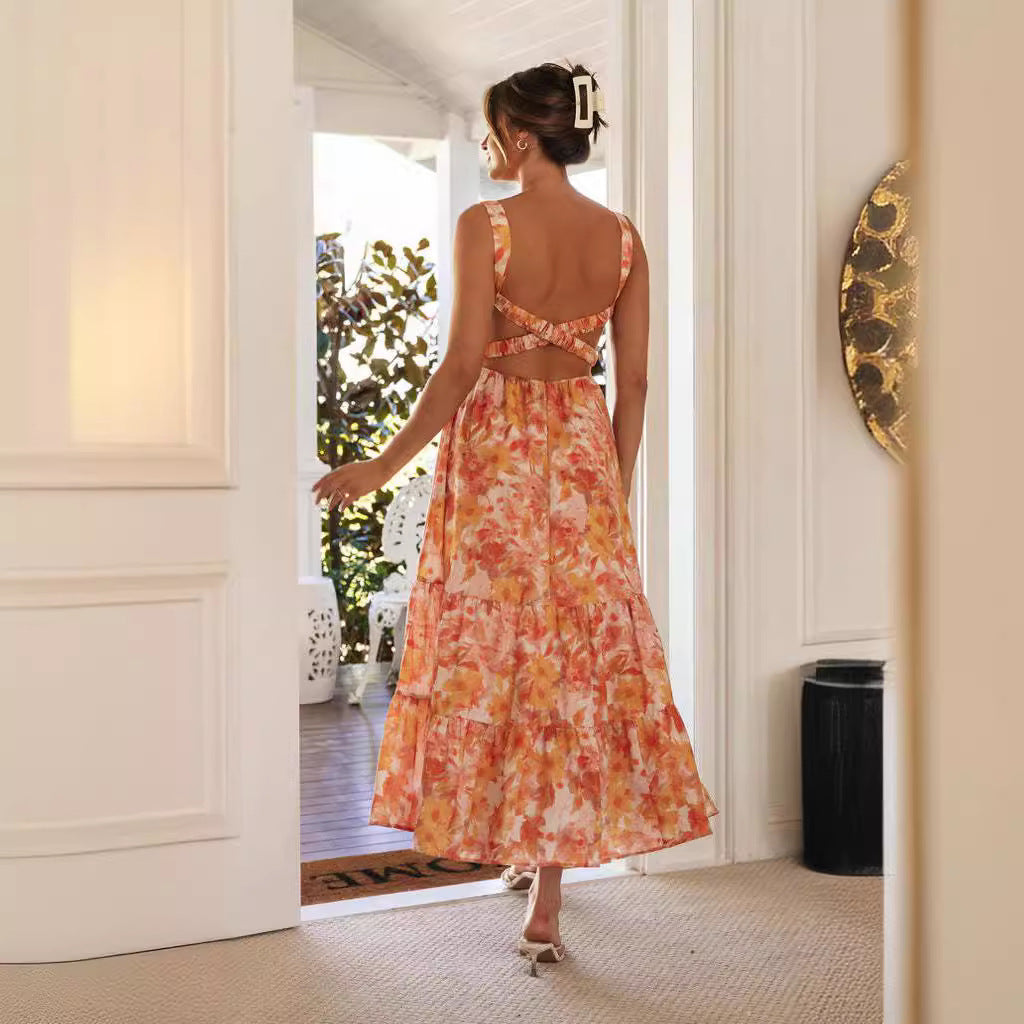 Bretelle alla moda Abito delicato da donna