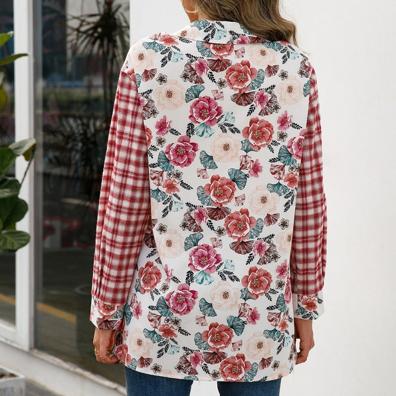 Casual Loose Single Breasted Shirt Top Women