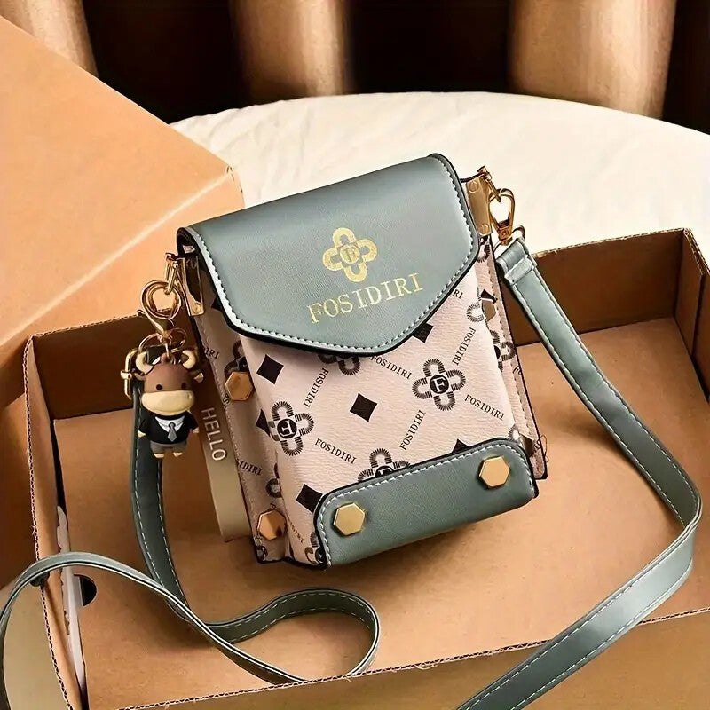 Piccola borsa a tracolla per telefono cellulare, borsa a tracolla da viaggio, borsa a tracolla per cellulare, borsa a tracolla, caffè