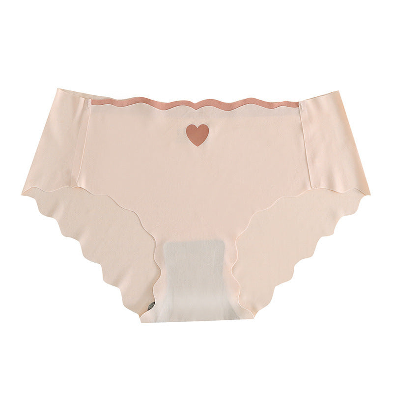 Biancheria intima in seta ghiacciata senza cuciture alla moda per donna