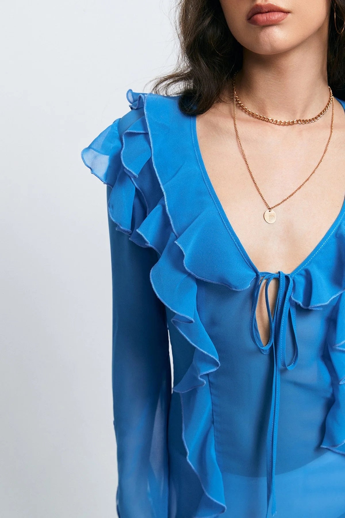 Il nuovo sexy abito da donna con scollo a V e forcella aperta, anti-car edge basato sulla corda