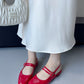 Women's Buckle Square Toe Leisure Semi-slippers Sandals