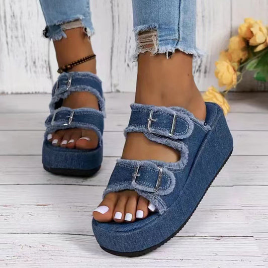 Slippers Thick Bottom Camouflage Shoes For Women