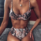 Leopard print bikini