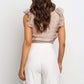 Papillon senza maniche con scollo a V da donna