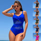 Costume da bagno intero sportivo da donna ad asciugatura rapida, bikini