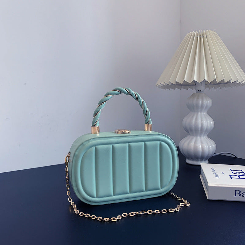 Chain Box Bag Women's Fashion Simple Portable Shoulder Messenger Bag